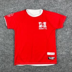 Game Gear Marist PE Shirt Mens M Red White Athletic Performance Tee